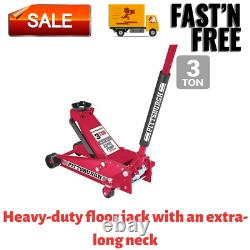 Torin Big Red Hydraulic SUV Trolley Jack, 3 Ton Capacity Steel Heavy Duty Floor