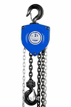 Tralift Heavy Duty Manual Chain Hoist 2 ton (4000 lb.) with 15-ft. Lift for