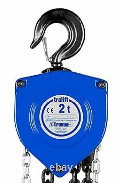 Tralift Heavy Duty Manual Chain Hoist 2 ton (4000 lb.) with 15-ft. Lift for