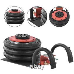 Triple Air Bag Jack Pneumatic Car Jack 6600lbs Quick Lift 3 Ton Heavy Duty