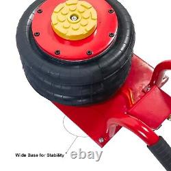 Triple Air Bag Jack for Car 3 Ton Heavy Duty Air Jack Lift Up To 18 Inch Red