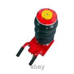 Triple Air Bag Jack for Car 3 Ton Heavy Duty Air Jack Lift Up To 18 Inch Red