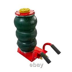 Triple Air Bag Jack for Car 3 Ton Heavy Duty Air Jack Lift Up To 18 Inch Red