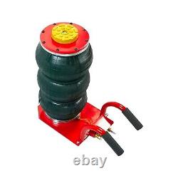 Triple Air Bag Jack for Car 3 Ton Heavy Duty Air Jack Lift Up To 18 Inch Red