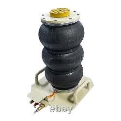 Triple Air Bag Jack for Car 3 Ton Heavy Duty Air Jack Lift Up To 18 Inch White