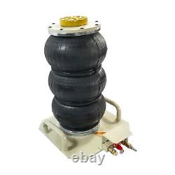 Triple Air Bag Jack for Car 3 Ton Heavy Duty Air Jack Lift Up To 18 Inch White
