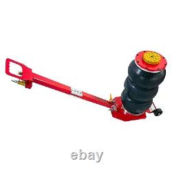 Triple Air Bag Pneumatic Jack 6600lbs Quick Lift 3 Ton Heavy Duty Compressed Red