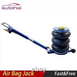 Triple Bag Air Jack Pneumatic Jack 11000 lbs Quick Lift 5 Ton Heavy Duty