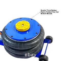 Triple Bag Air Jack Pneumatic Jack 11000 lbs Quick Lift 5 Ton Heavy Duty