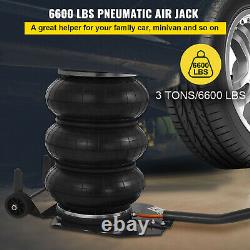 Triple Bag Air Jack Pneumatic Jack 6600LBS Jack Stands Compressed Air Heavy Duty