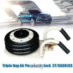 Triple Bag Air Jack Pneumatic Jack 6600LBS Quick Lift 3 Ton Heavy Duty Jacking