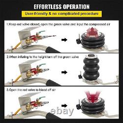 Triple Bag Air Jack Pneumatic Jack 6600LBS Quick Lift 3 Ton Heavy Duty Jacking