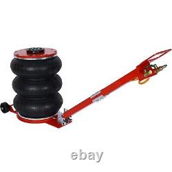 USA Triple Bag Air Jack Pneumatic Jack 11000 lbs Quick Lift 5 Ton Heavy Duty Red