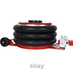 USA Triple Bag Air Jack Pneumatic Jack 11000 lbs Quick Lift 5 Ton Heavy Duty Red