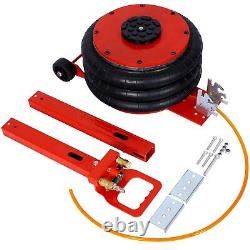 USA Triple Bag Air Jack Pneumatic Jack 11000 lbs Quick Lift 5 Ton Heavy Duty Red