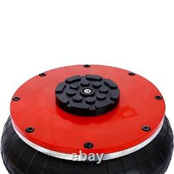 USA Triple Bag Air Jack Pneumatic Jack 11000 lbs Quick Lift 5 Ton Heavy Duty Red