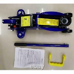 US 3 Ton Axle Stand Lifting Car Van Set Heavy Duty Hydraulic Trolley Floor Jack