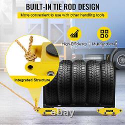US 3x3 Heavy Duty Machine Dolly Skate 6 Ton Machinery Roller Mover Cargo Trolley