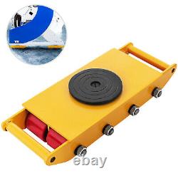 US Heavy Duty Machine Dolly Skate Machinery Roller Mover Cargo Trolley 12 Ton