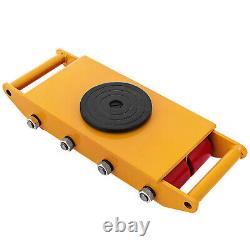 US Heavy Duty Machine Dolly Skate Machinery Roller Mover Cargo Trolley 12 Ton