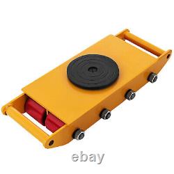 US Heavy Duty Machine Dolly Skate Machinery Roller Mover Cargo Trolley 12 Ton