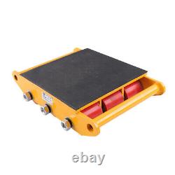US Heavy Duty Machine Dolly Skate Machinery Roller Mover Cargo Trolley 15 Ton