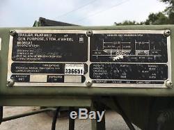 US Military Multi-Purpose 5 Ton 4 Wheeled Heavy Duty Flatbed Trailer M1061A1