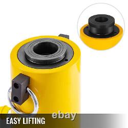VEVOR 60 Ton Hydraulic Hollow Cylinder Jack 2in 50mm Stroke Single Acting