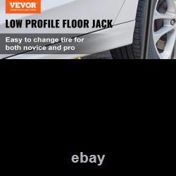 VEVOR Low Profile Floor Jack 2.5 Ton Heavy Duty Steel Dual Piston
