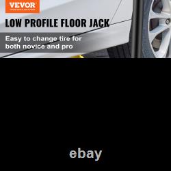 VEVOR Low Profile Floor Jack 3 Ton Heavy Duty Steel Dual Piston