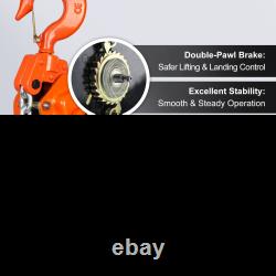 VEVOR Manual Lever Chain Hoist, 6 Ton Heavy Duty Hoist for Garage, Factory, an