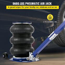 VEVOR Triple Bag Air Jack Pneumatic Jack 6600LBS Quick Lift 3 Ton Heavy Duty