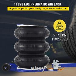 VEVOR Triple Bag Air Pneumatic Jack 5 Ton Lift Jack 11000 lbs Heavy Duty 15.75