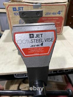 VINTAGE JET 4 Steel Swivel Base Vise JSV-4H Heavy Duty Unbreakable 15 Ton test