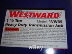 Westward 1 1/2 Ton Heavy Duty Transmission Jack 1VW35 NEW
