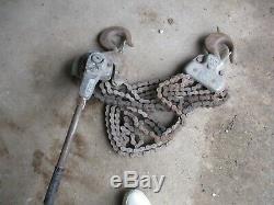 Yale 6-ton Chain Hoist Roller /come Along Lever Lift Heavy Duty Rare